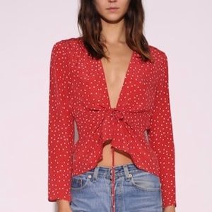 Realisation Par - Bianca Red Star top (M) - $75
